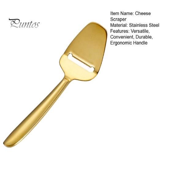 Versatile Cheese Slicer Scraper Hollow Design Stainless Steel Multi-Functional Butter for Home Kitchen Handle