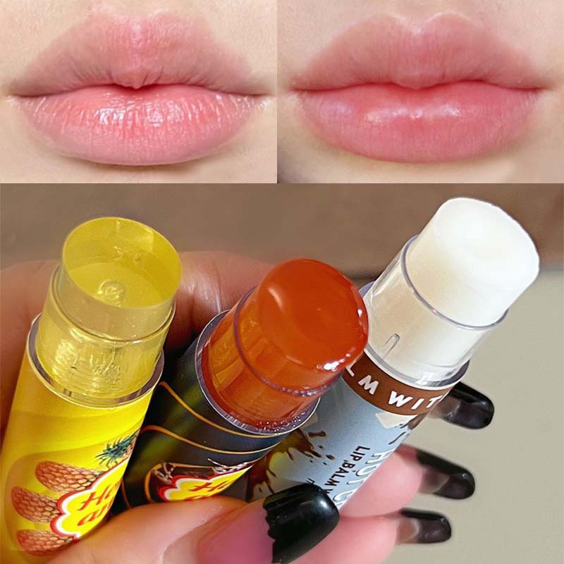 1 adet nemlendirici meyve dudak balsamı uzun ömürlü besler dudaklar dudak hattını azaltır Anti-Aging anti-kurutma nemlendirici dudak bakımı ruj