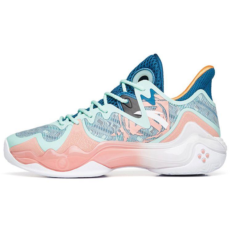 

Anta Crazy Tide 4 Durable Non-Slip Low-Top Basketball Shoes Women Basketball Shoes Blue Pink 122231106-2 37.5