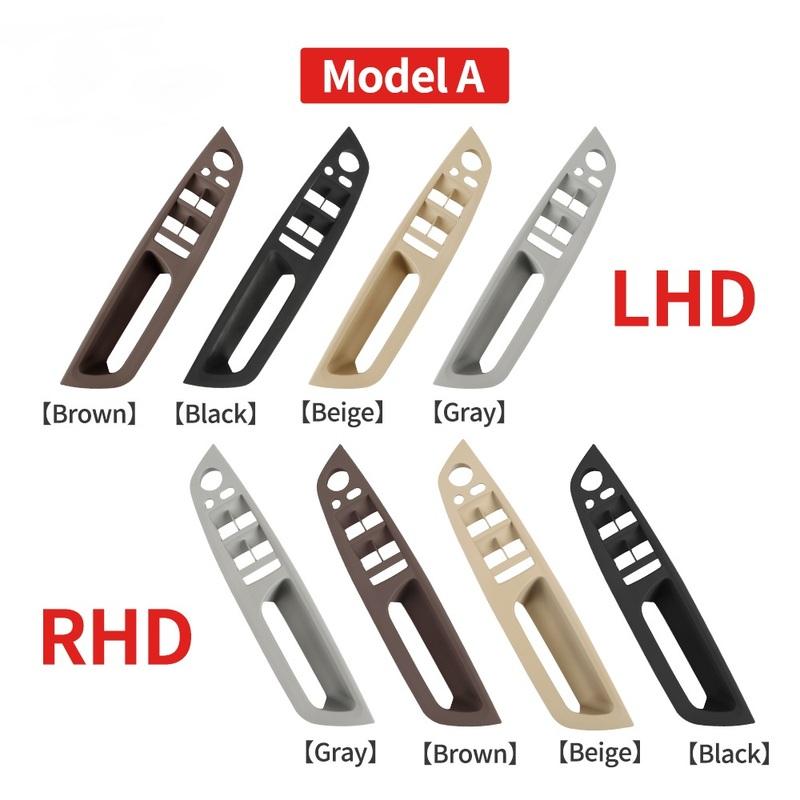 For BMW E70 E71 E72 X5 X6 Series  Car Interior Door Pull Handle Armrest Panel Trim Without Mirror Folding Button