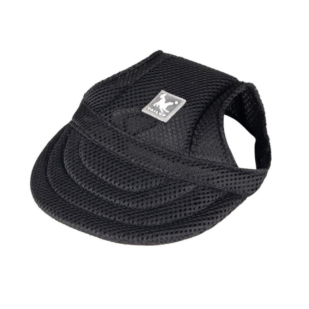 Sonnenhut Einfarbig Haustier Baseballkappe Verstellbar Atmungsaktiv Hundekappe Sonnenschutz mit Ohrenlöchern Hunde Sonnenhut Welpe Haustier