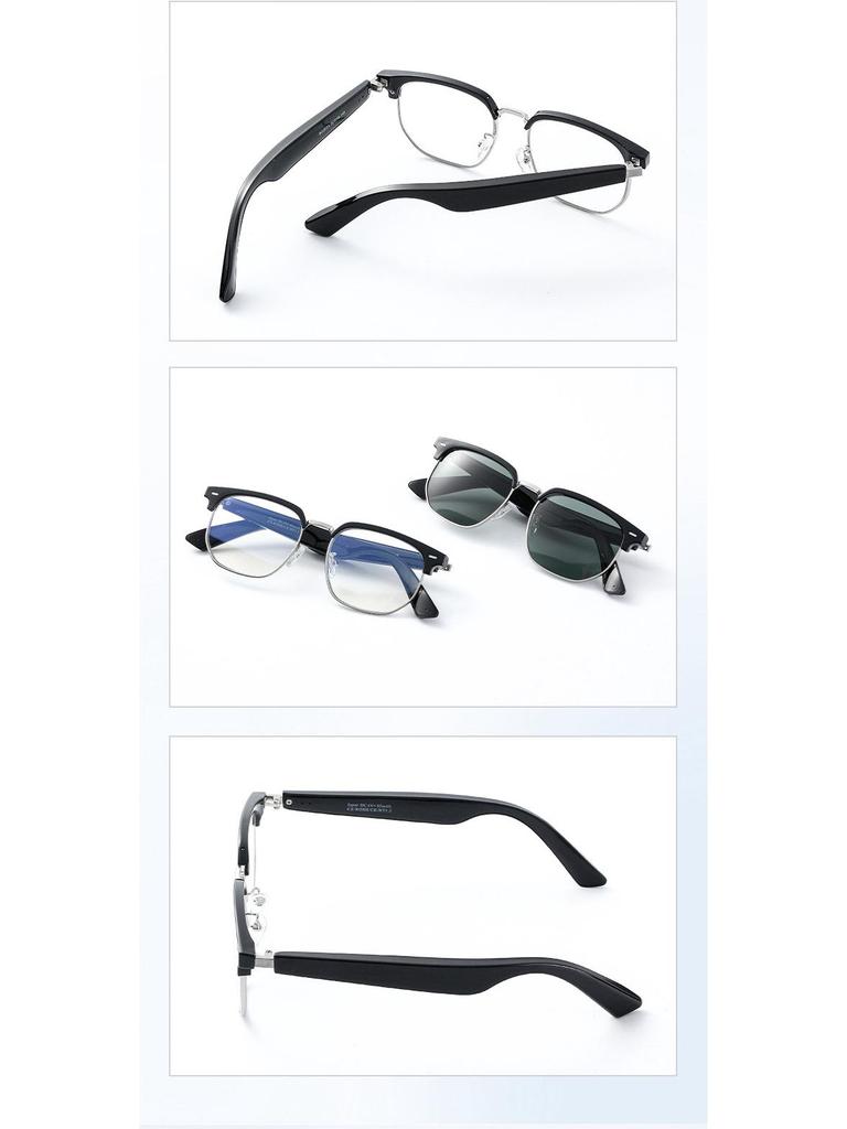 BG202 Smart Bluetooth Glasses: AI Translation In 100+ Languages, Removable Lenses, Music & Call Functions.
