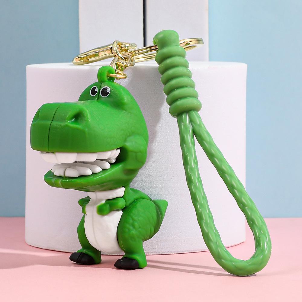 Best-Selling Toy Story Figures Keychain: Three-Eyed Alien, Buzz Lightyear, and Strawberry Bear Charms