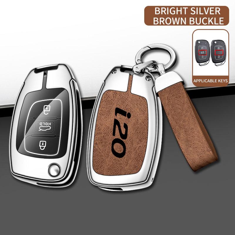 Zinc Alloy Car Key Case Cover Bag For Hyundai Solaris HB20 Veloster SR IX35 Accent Elantra For KIA I 20 Forte K2 K3 K5 Sportage