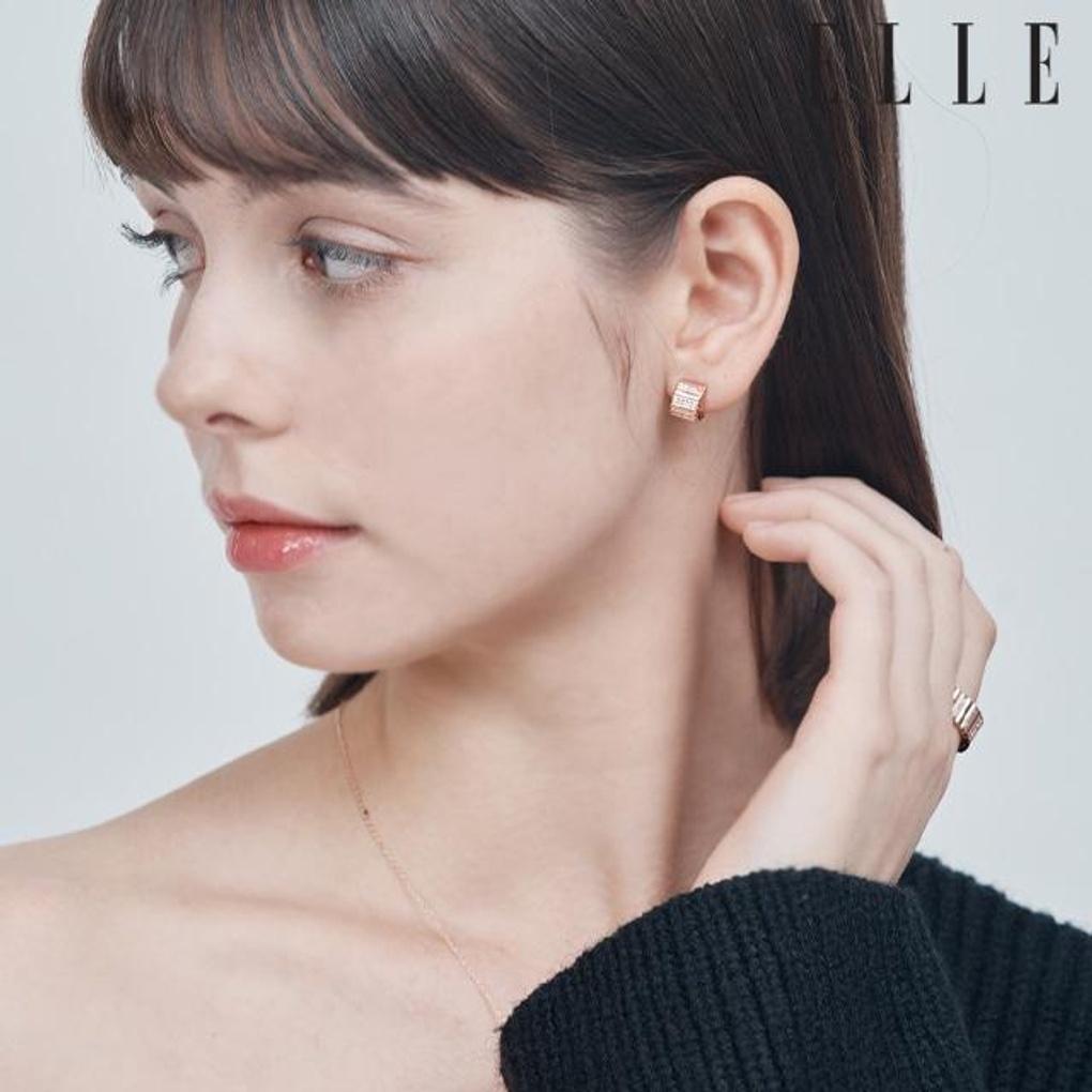 14K Ella One Tunnels Cubic Earrings (Gold Filled) ELGPEE500