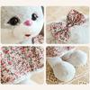 Plush Rabbit Toy With Q Version Cuddly Animal Toys Sleeping Pillow Toy For Girls