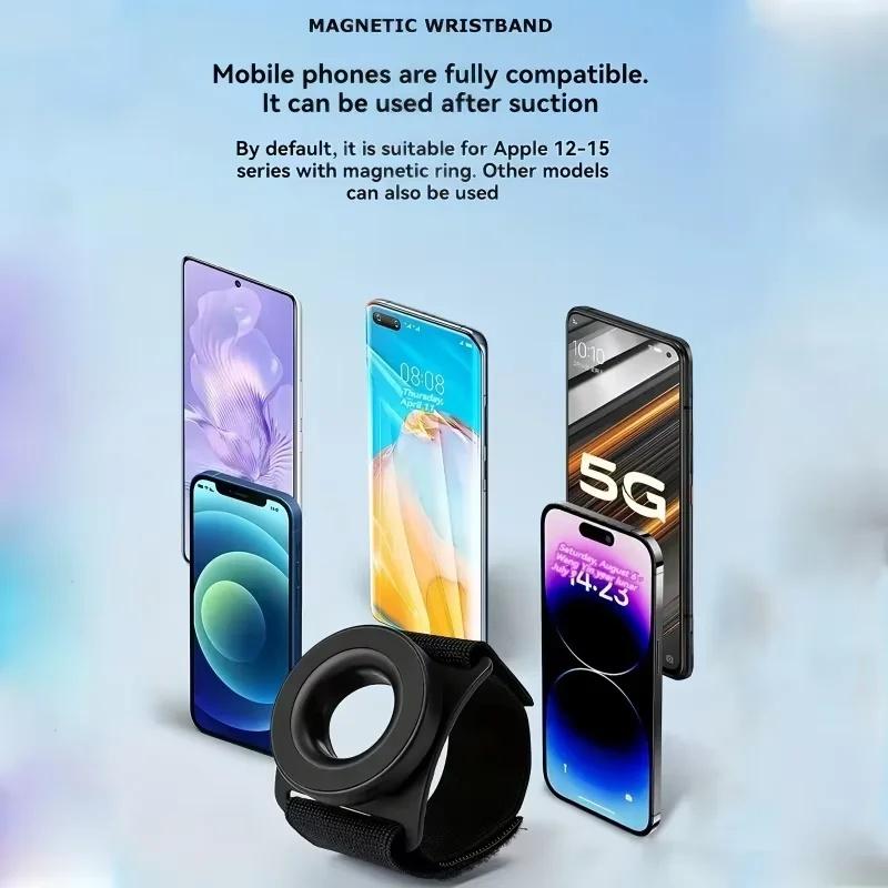Magnetic Wrist Phone Holder Universal Wrist Mount Stand for Running Outdoor Sports and Live Streaming 6