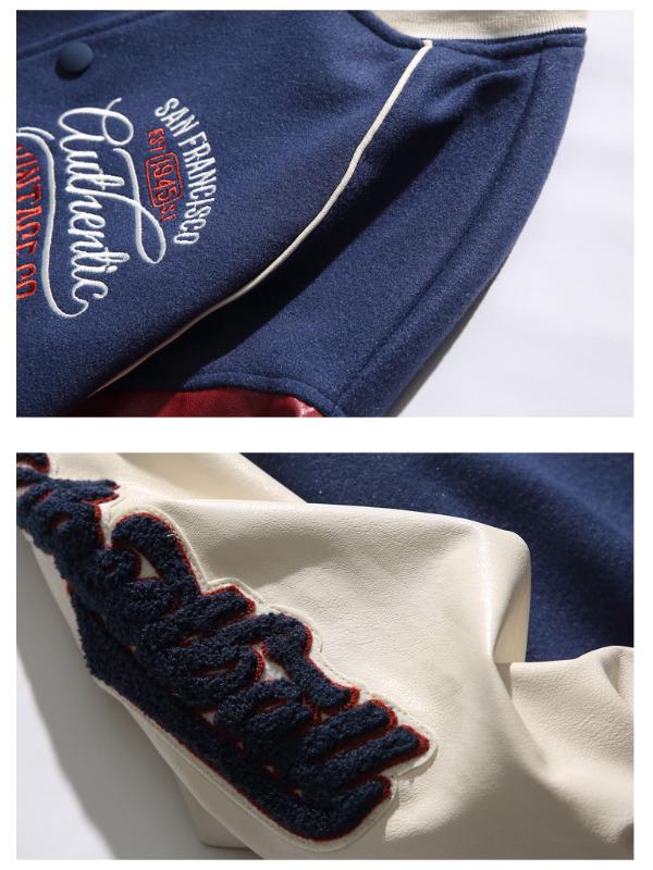 Men's Hip-Hop Embroidered Spring Jacket: Trendy Baseball Style
