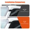 2x ABS Carbon Fiber Car A-pillar upper end decorative cover Replacement Suitable for Toyota Land Cruiser Prado 250 LC250 2024+