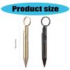 Brass Pocket Pen Keychain Pendant Travel Pen 1.0mm Retractable Ballpoint Pen Gift Pen Writing Pen