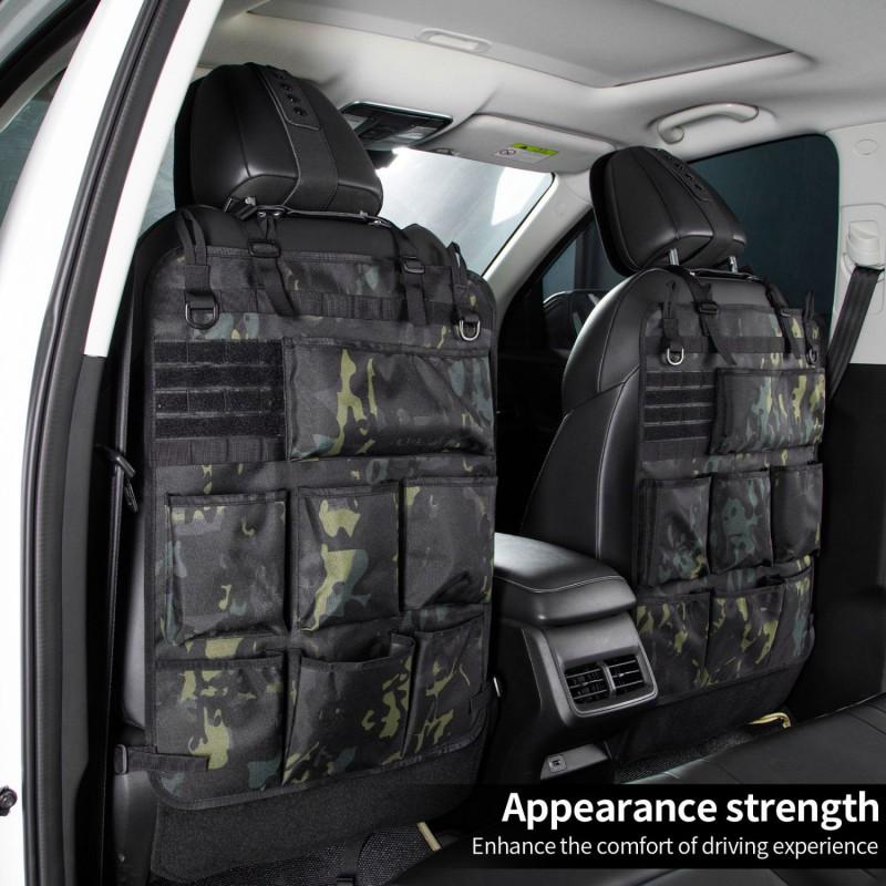 Car Seat Back Hanging Organizer Bag Multi-Functional Storage Pouch Camping Travel SUV Van