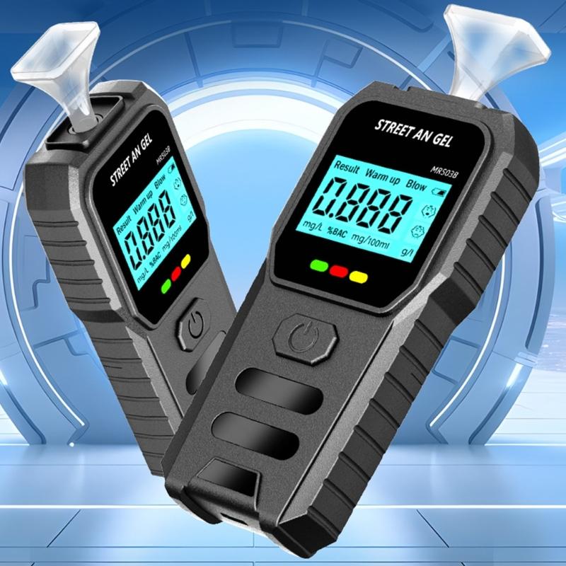 Accurate Breathalyzer with Semiconductor Sensor Fast Readout Small for Carrying Voice Light Alerts Workplace Use