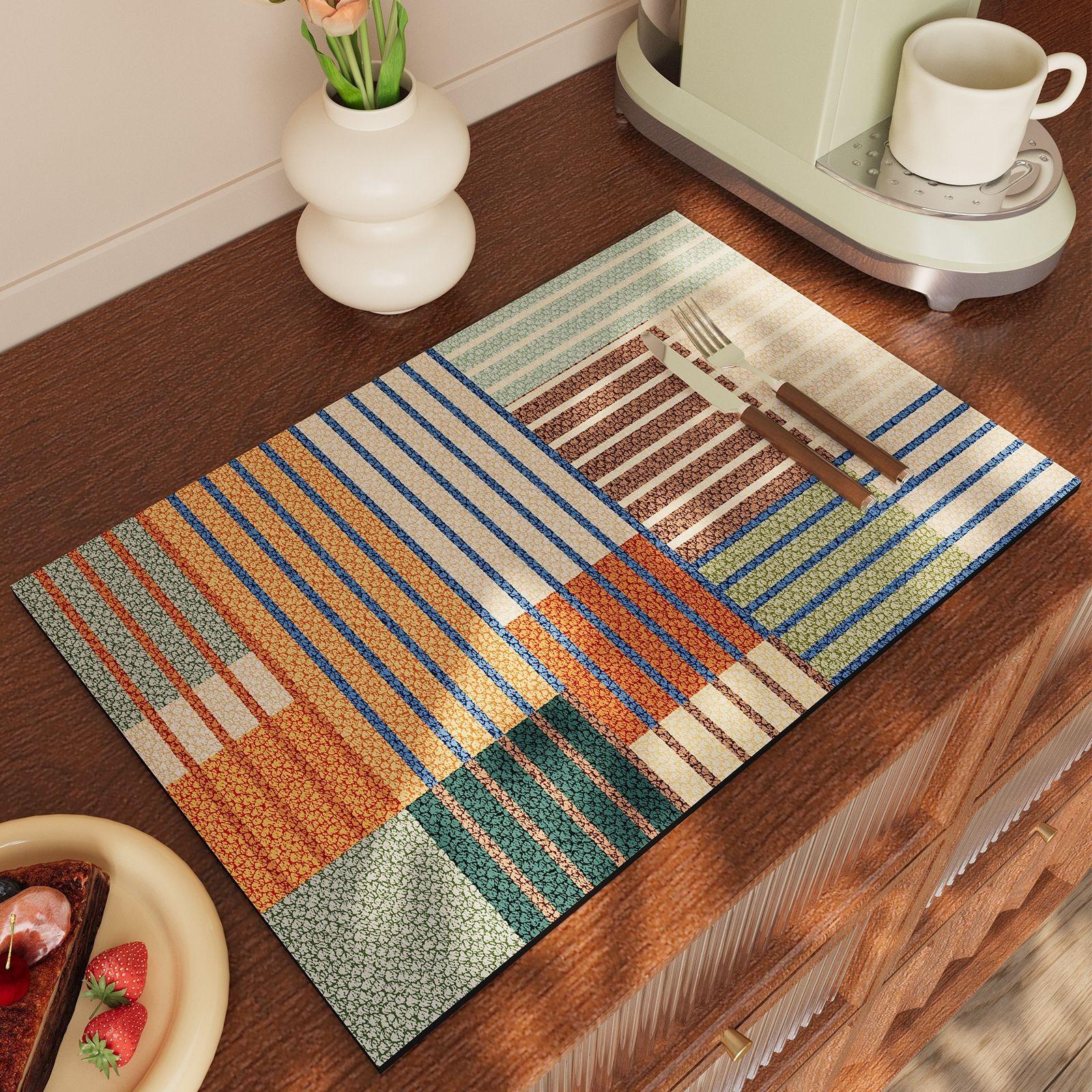 

Кухонный коврик для слива, столешница, абсорбирующий коврик из диатомовой земли, настольный быстросохнущий коврик, коврик для раковины, нескользящий коврик, сушка посуды 20x30cm