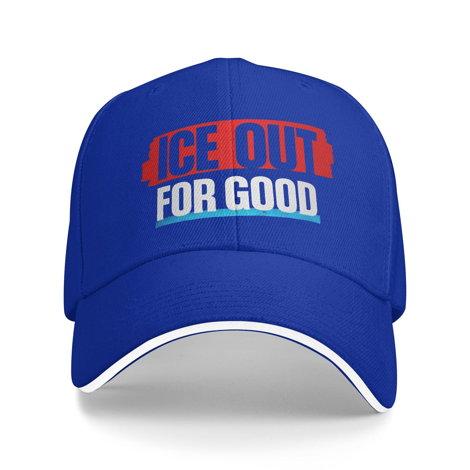 

Ice Out For Good Casual Baseball Cap Tennis Skate Trucker Hat Summer Wholesale Men Adult DIY Print Baseball Caps As Picture синий