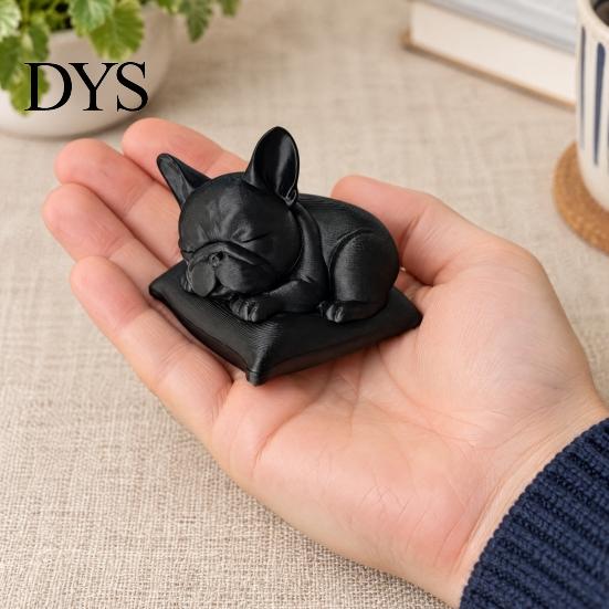 Cute Desk Ornament for Dog Lovers Sleeping French Bulldog Figurine, 3D Printed Small Statue, Personalized Art Piece Sculpture Home, Office,