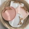 Elegant Bowknot Decor Candle Holder Tray Beautiful Bright-colored Resin Candle Base Tray Household Supplies