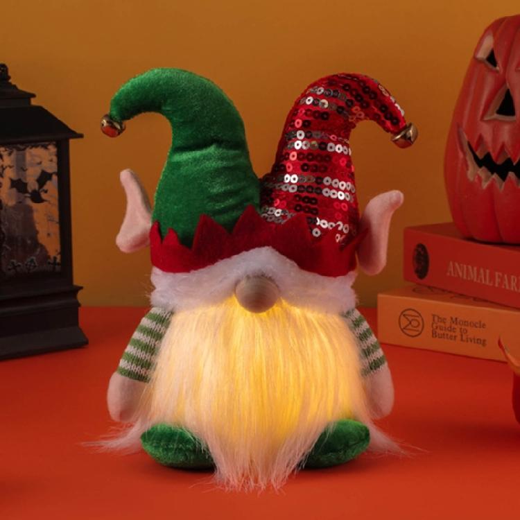 Christmas Gnomes Plush Decorations Glowing Swedish Tomtes Ornament for Holiday