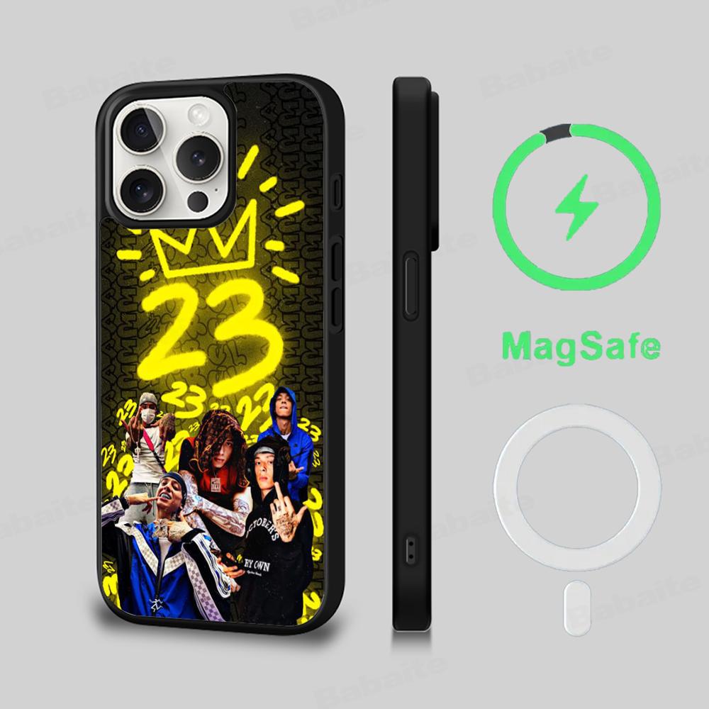 UK Drill Rapper Central Cee Phone Case Magnetic Case For IPhone 16 14 13 12 11 15 Pro Max Plus For Magsafe Wireless Charge Cover