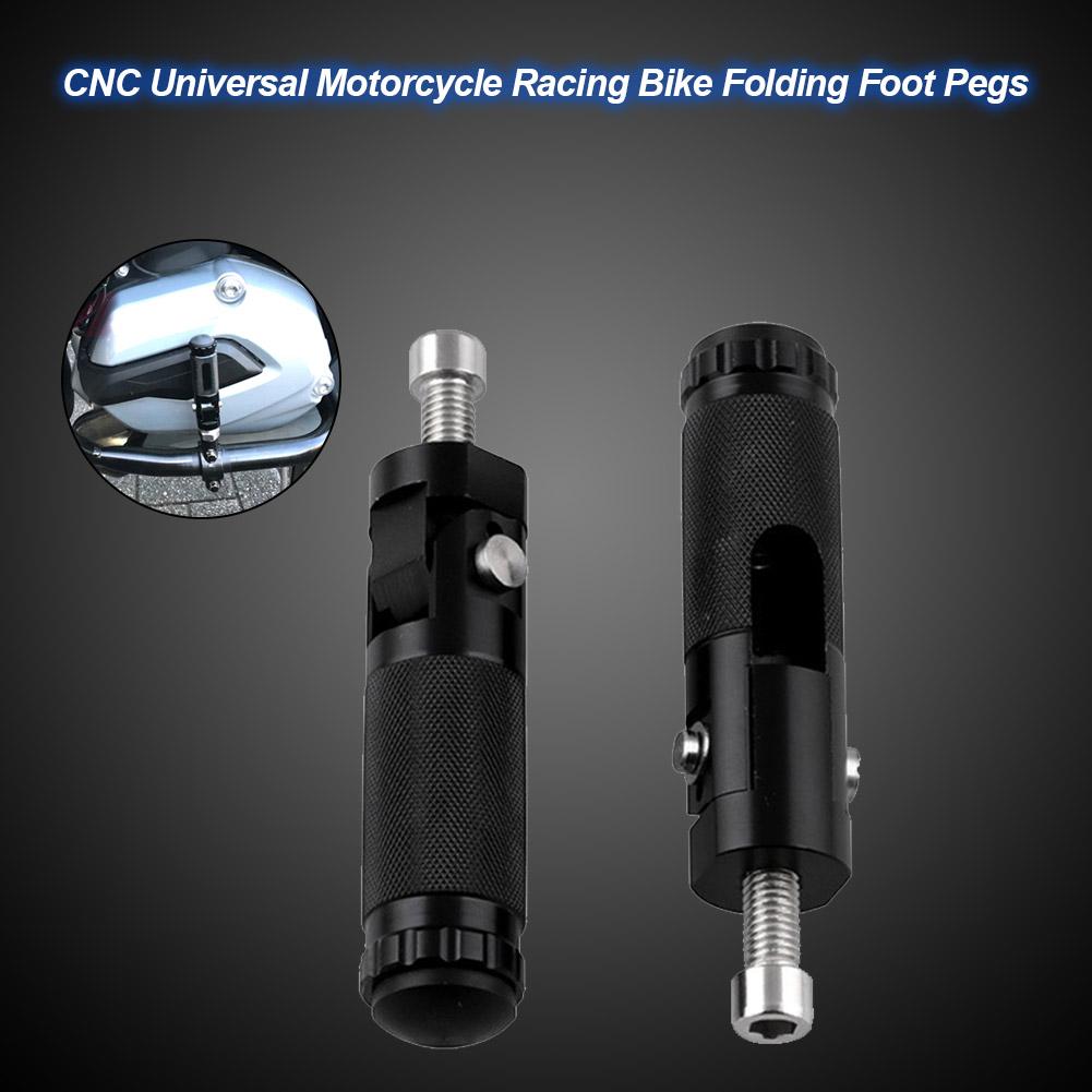 Frepose Pieds Moto Motorrad Fußrasten CNC Aluminium Motorrad Universal Klapp Fußstützen Fußrasten Premium Hinten Fuß Pedale