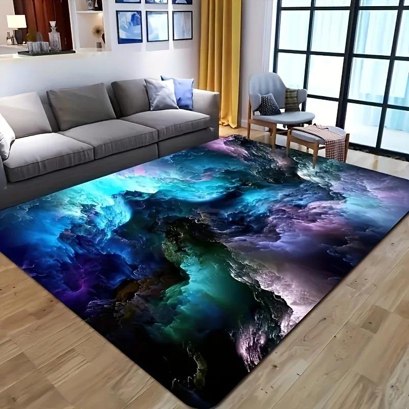 1PC Flag Pattern Kitchen Rugs Non-Slip Home Door Mats Pop Design Bathroom Rugs Bath Mat Carpet for Home Sink Laundry Decor