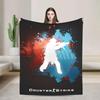 Counter Strike CSGO Knitted Blanket  Shooting Game Art Flannel Throw for Bed Travel Decoration Soft MultiFunction Blanket