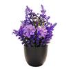 Simulated Lavender Potted Plant No Watering Maintenance-Free Faux Lavender for Indoor Decor Allergy