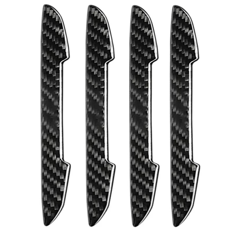 Carbon Fiber Look Car Door Protective Sticker Stripcar Body Rearview Mirror  Edge Anti-Collision Protector Anti-Scratch Stickers