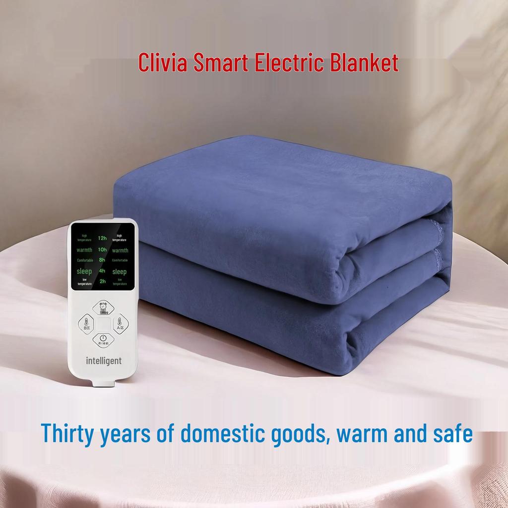 Smart Dual-Control Electric Heating Blanket - Leak-Proof, Constant Temperature, Safe, Waterproof for Home Use