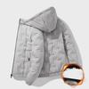 Herre Vinter Hette Bomullsjakke - Trendy Casual Kort Kåpe