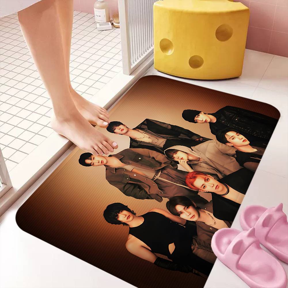 KPOP A-ATEEZs Room Mats Nordic Style Home Doormat Bathroom-Toilet Mats Bedroom Hotel Decor Mat