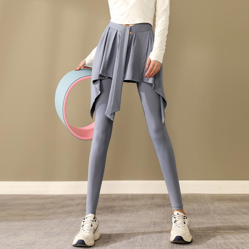 High-Quality Women's Two-in-One Yoga Skirt-Pants for Fitness and Running