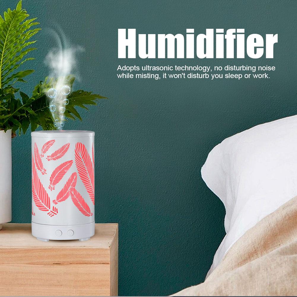 Leaves Pattern Humidifier Aromatherapy Machine Essential Oil Diffuser for Home Office