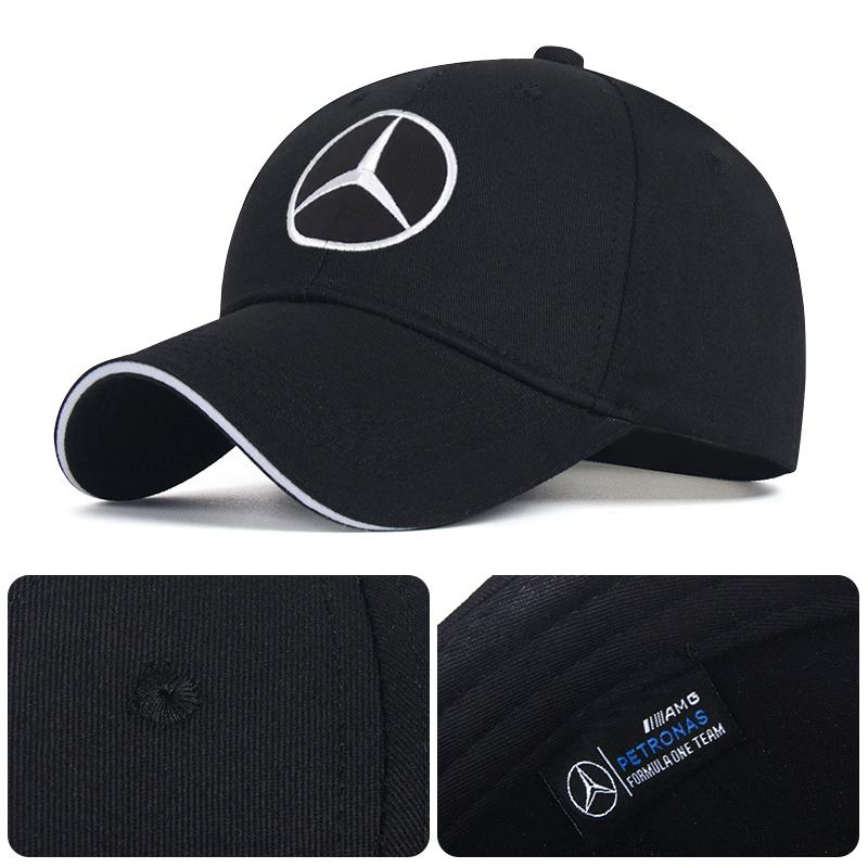 Car Baseball Caps Adjustable Casual Caps Embroidery Logo for Mercedes Benz A B C S Class AMG GLA CLA GLC W176 W221 Car Ornaments QF1
