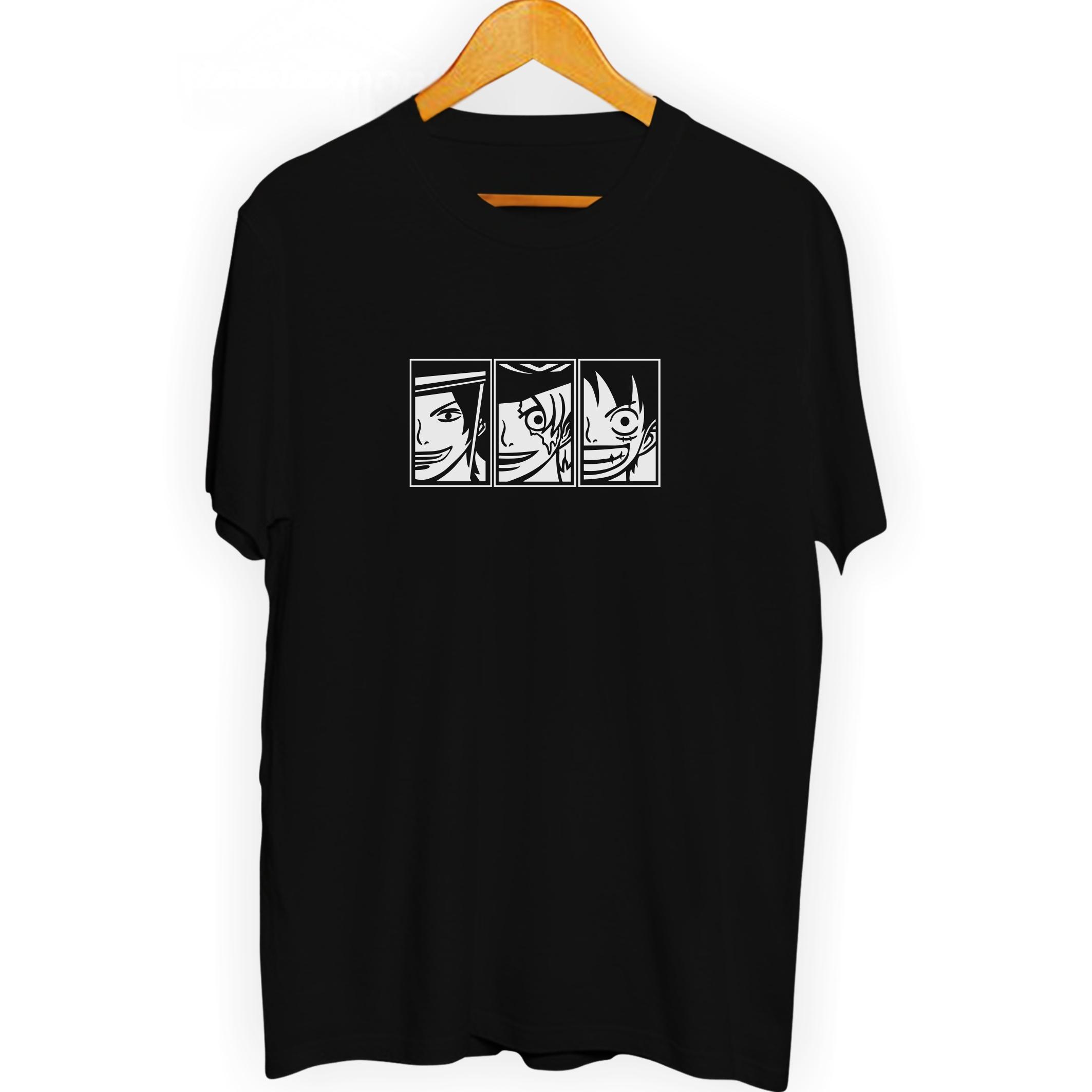 

Summer 2026One Piece ASL Three Brothers Minimalist Comic Storyboard Trend Theme100Cotton Print Tshirt Adult Parentchild Top S