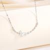 Elegant 925 Sterling Silver Butterfly Necklace: Versatile, Fashionable, and Stylish Clavicle Chain for Women