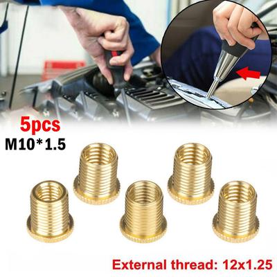 M10x1 5/M10x1 25/M8x1 25 5 vnt. Pavarų perjungimo svirties sriegio adapterio veržlių įdėklų rinkinys