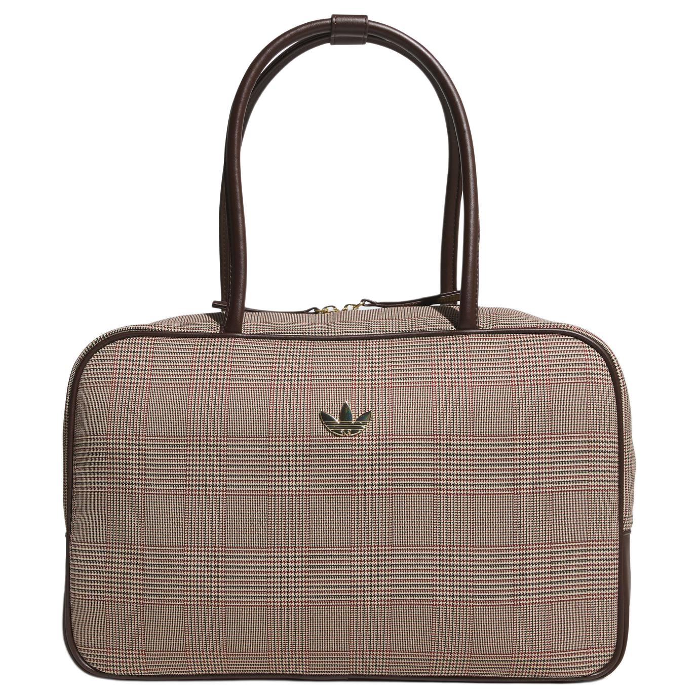 Adidas Originals Trefoil Recycled Polyester Handbag Women s Black & Grassland Brown IA6118