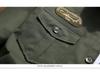 Men's Military-Style Business Casual Long Sleeve Shirt for Spring & Autumn Teens