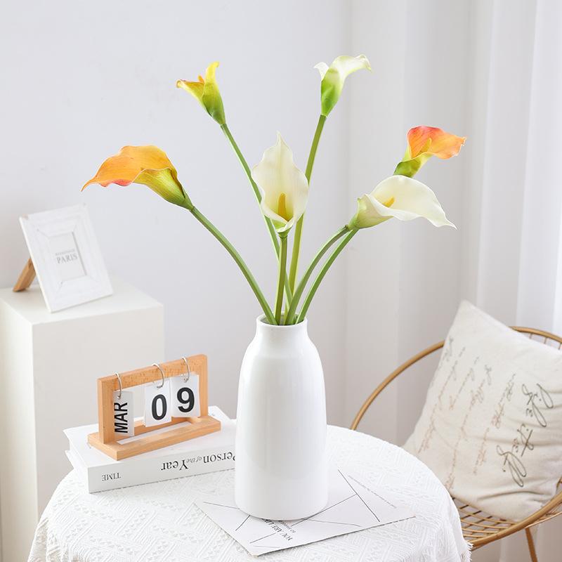 High-end simulated reticulated large calla lily, Nordic ins home wedding hotel decoration plug