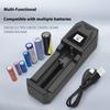Intelligent Battery Charging 1000mA With LCD Display Type C Input Compatible Multiple Battery Size 26650/21700/18650