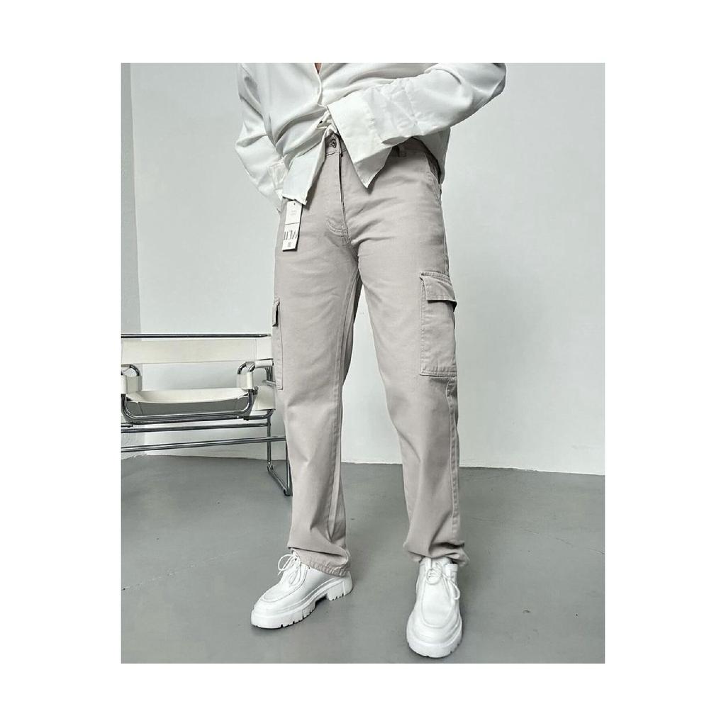 Baggy-Hose aus Gabardine mit Cargotaschen für Herren