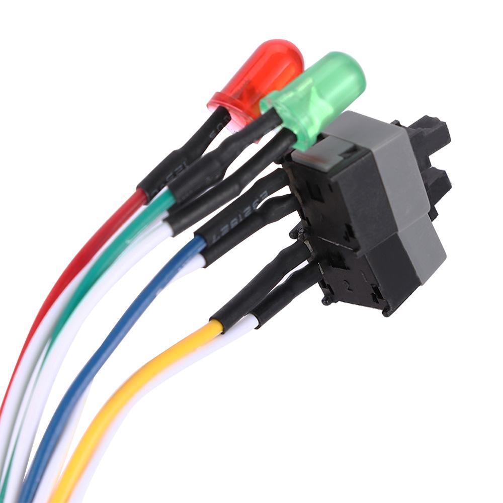 65cm Computer Case PC Desktop Power on Computer Cables Reset Switch Cable Connectors