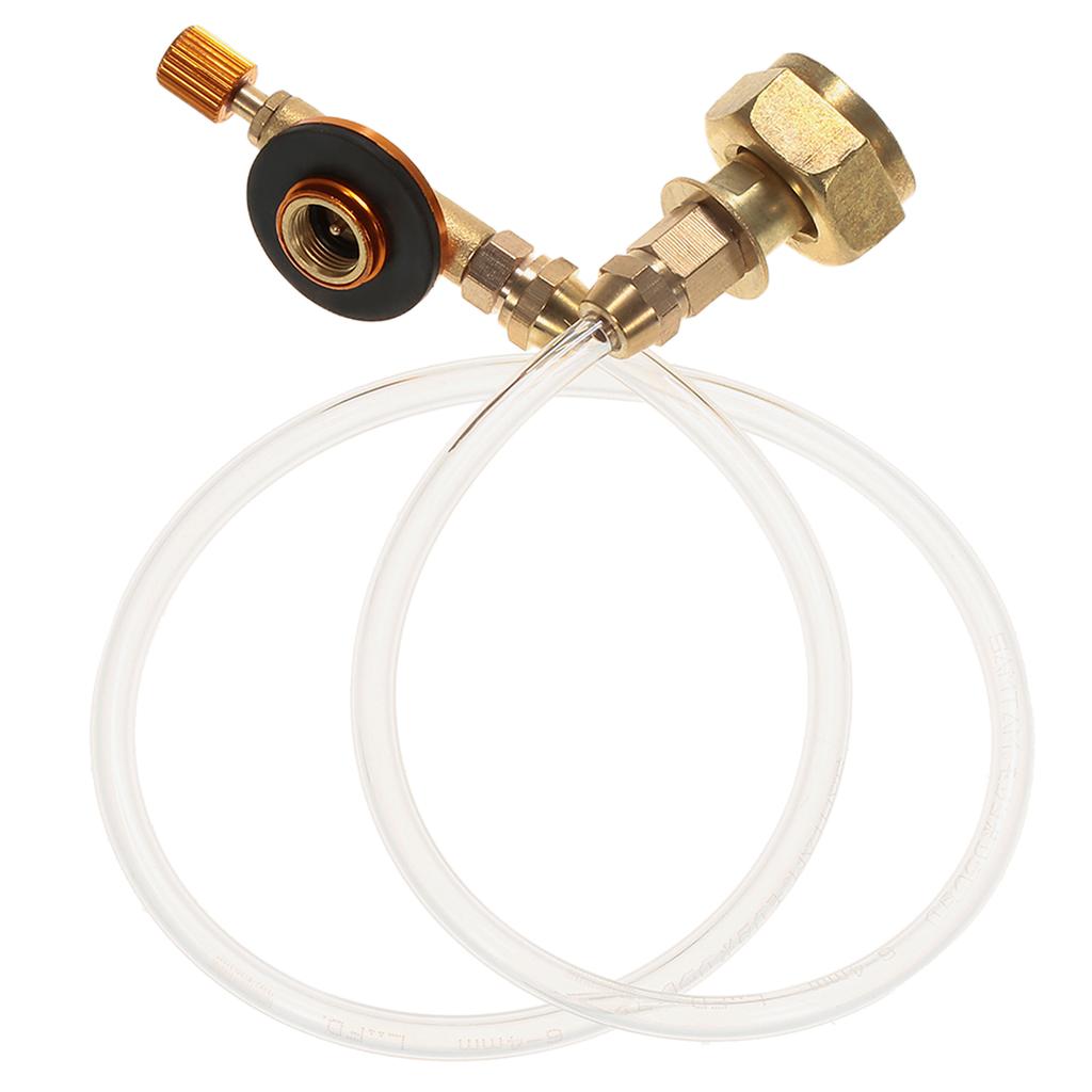 Utendørs Camping Gasskomfyr Refill Adapter LPG Sylinder Adapter Flat Tank Fylle Adapter Konverter Tysk Standard