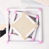 3 Size Crosses Stitching Hoop Embroidery Frame Square Embroidery Hoop PVC Clip Frame for Craft Enthusiasts