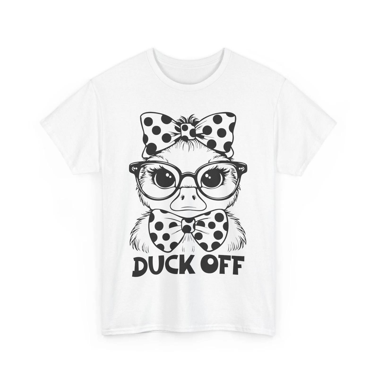 Nerdy Duck T-Shirt - Geeky Ducky Science Tee Duck Off Funny Shirt L