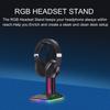 Multi Light Mode Adjustable Universal Desktop RGB Headphone Stand  for Desk Game Accessories