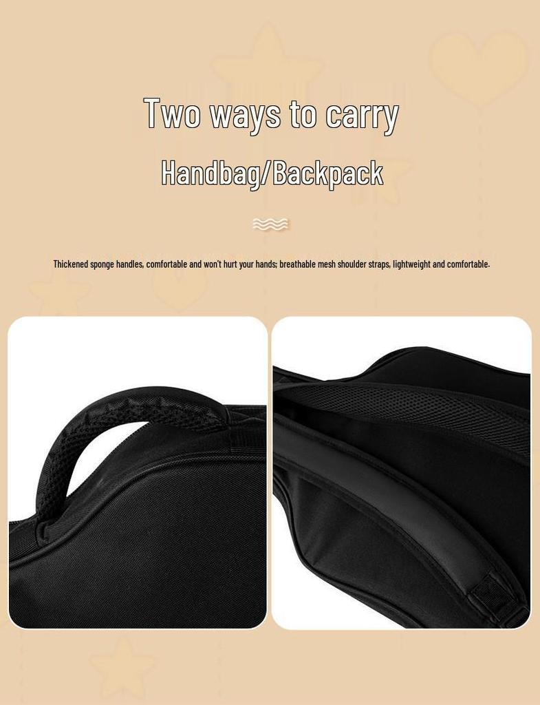 Akusticus Folk Guitar Gig Bag: Cute Personality Backpack for 40/41/36 Inch Guitars