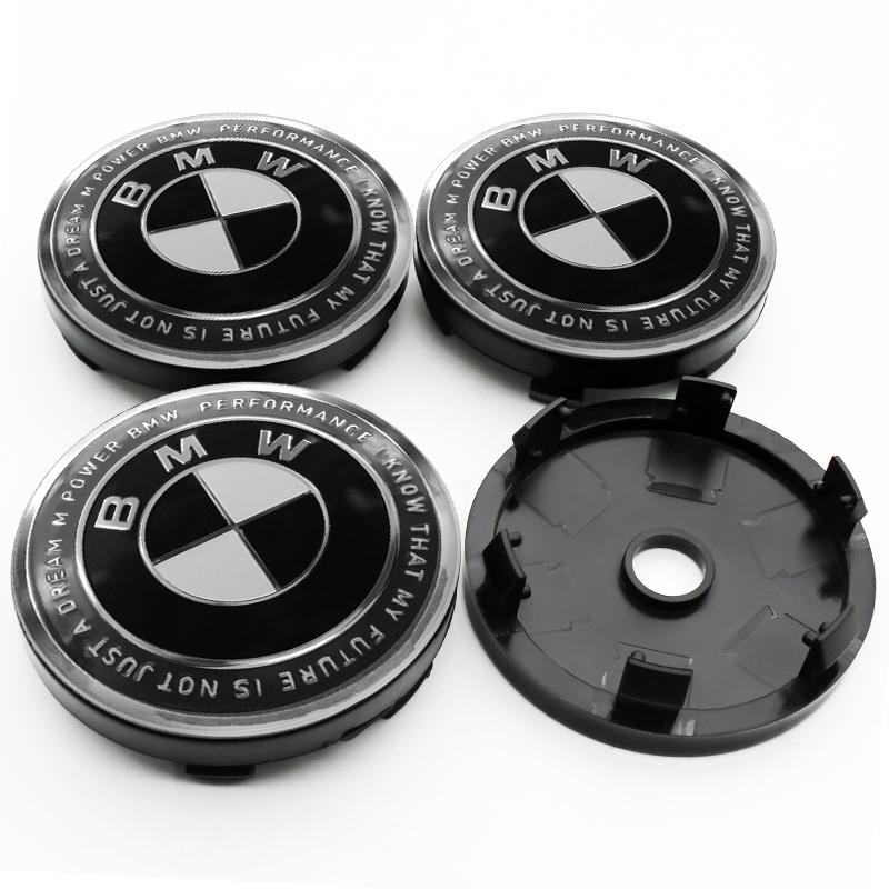 4Pc 56mm+60mm Car Logo Wheel Center Cap Emblem For BMW M Performance E46 E90 E60 F10 E39 F30 E36 F20 E87 E90 E70 Hub Cover Badge
