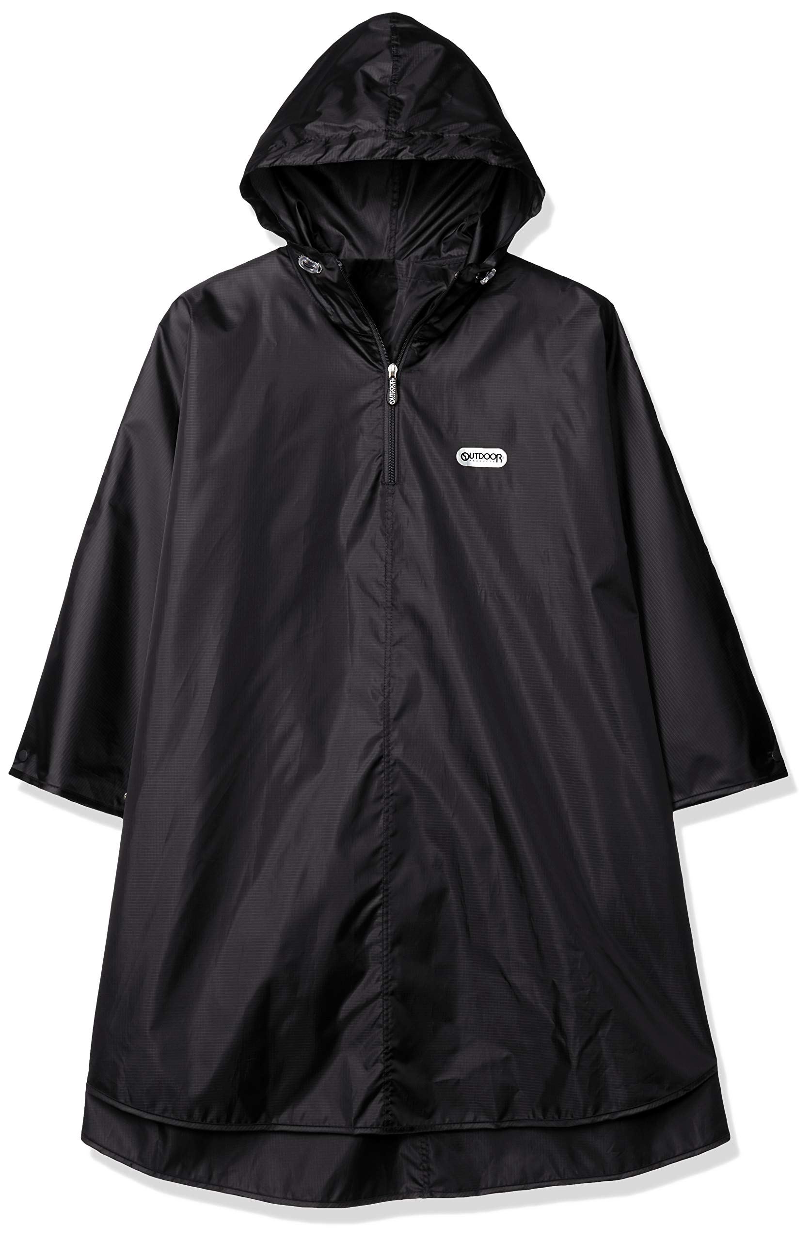 

Rain Water Comes with Storage Japan L to Japanese Size [Outdoor Products] Poncho, Unisex, Repellent, Men s, Women s, School, Work, Bag, M/L Size, чорний