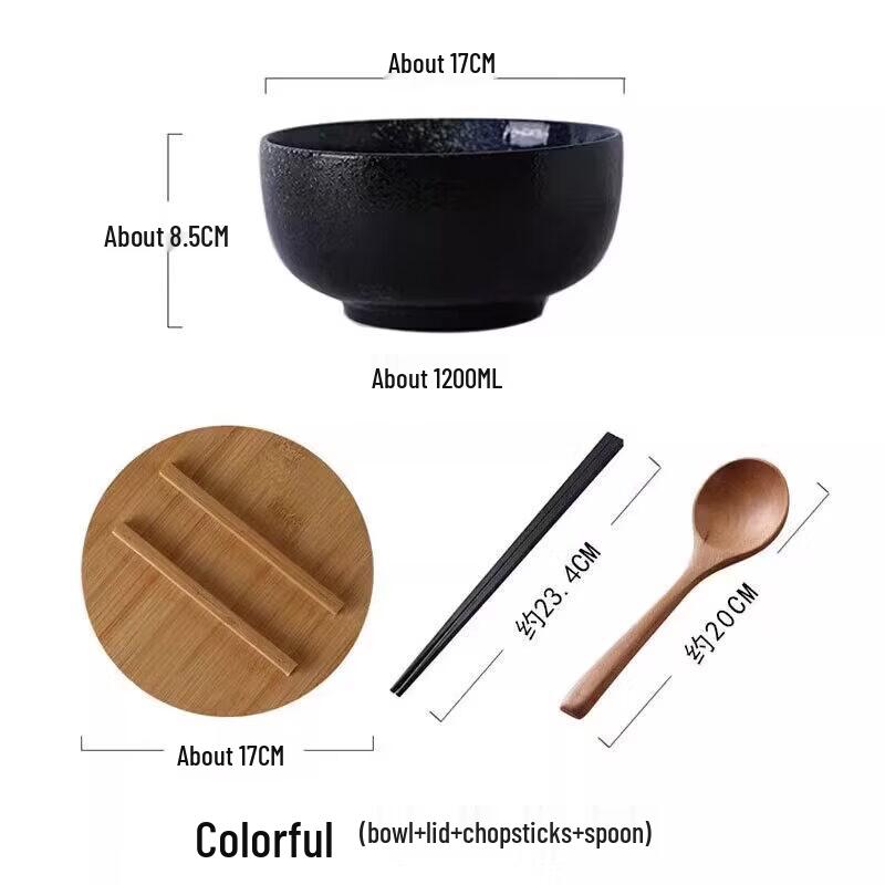 Premium Japanese Ceramic Noodle Bowl